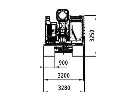 Junttan electric PMx2e pile driving rig transportation dimension images width.